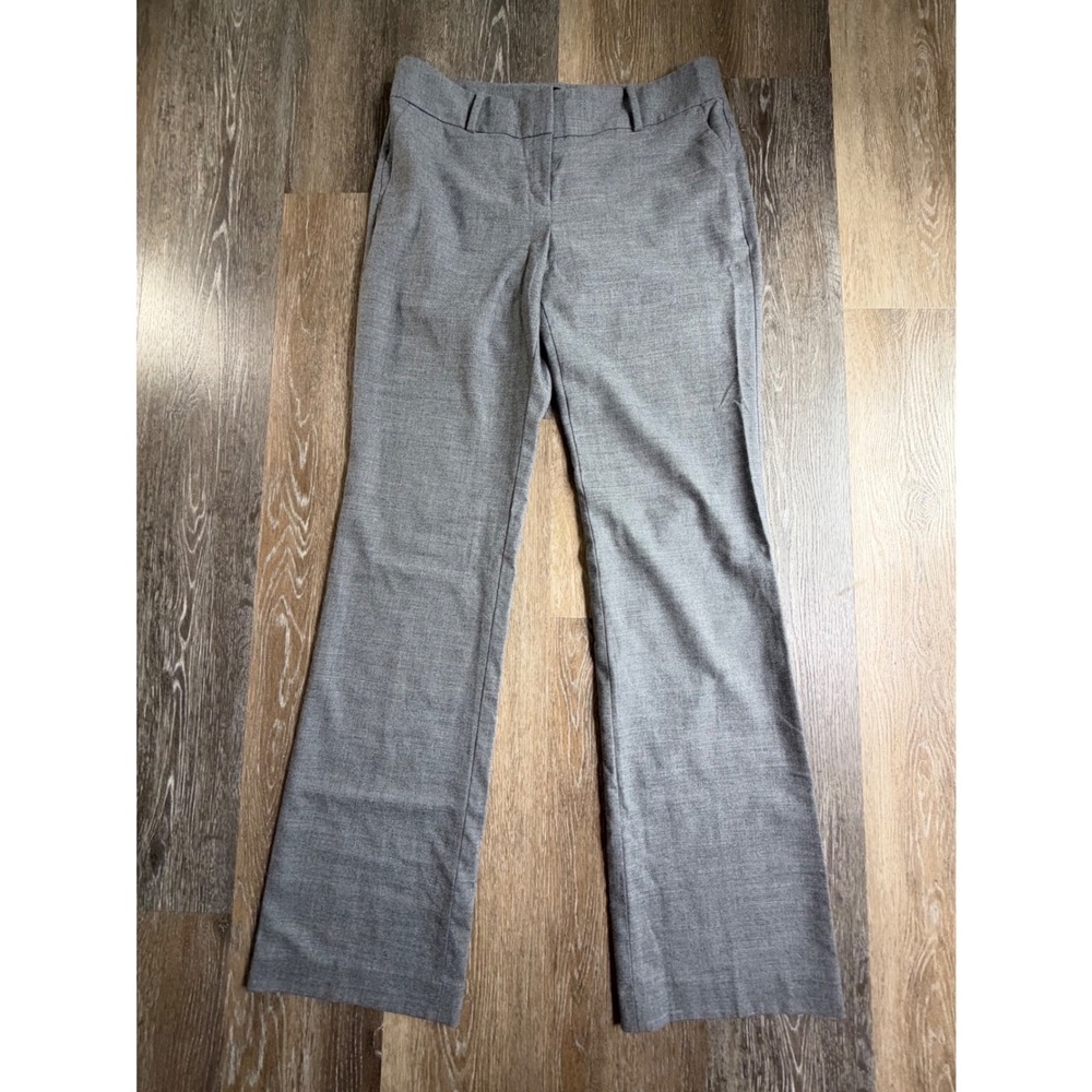 Ann Taylor Dress Pants Women 10T Gray Straight Leg Professional Workwear 5430